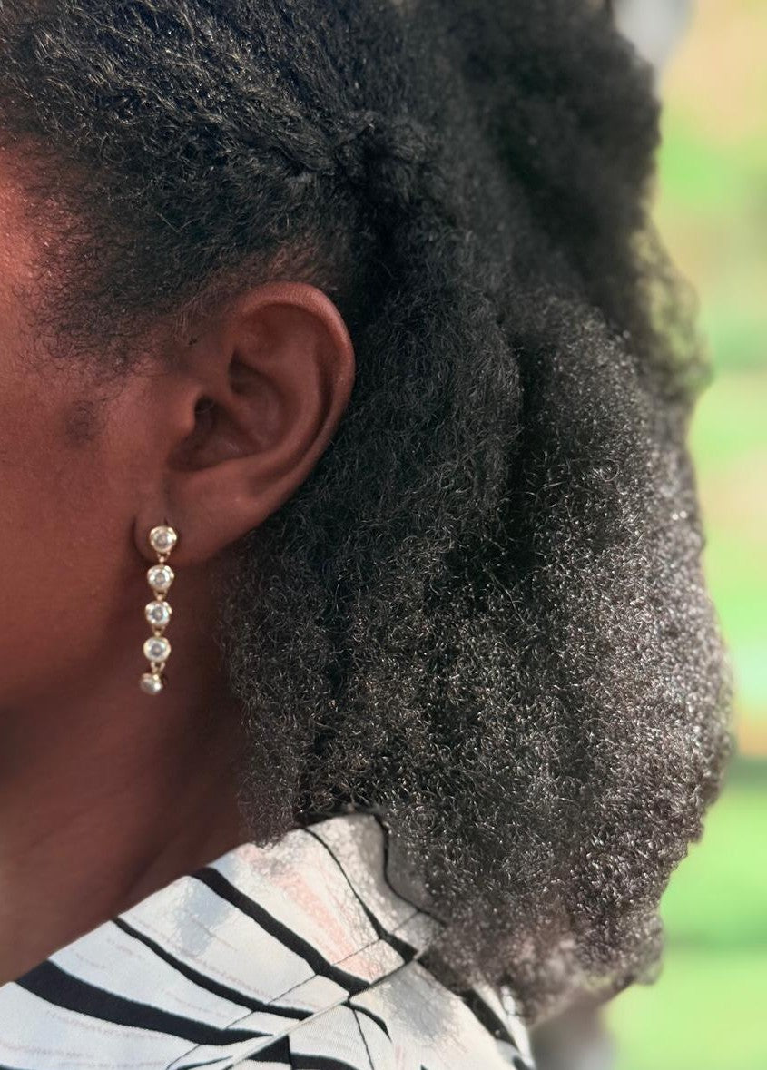 Boucles d'oreilles pendantes Eléonor