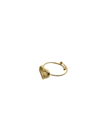 Bague coeur infini acier inoxydable femme