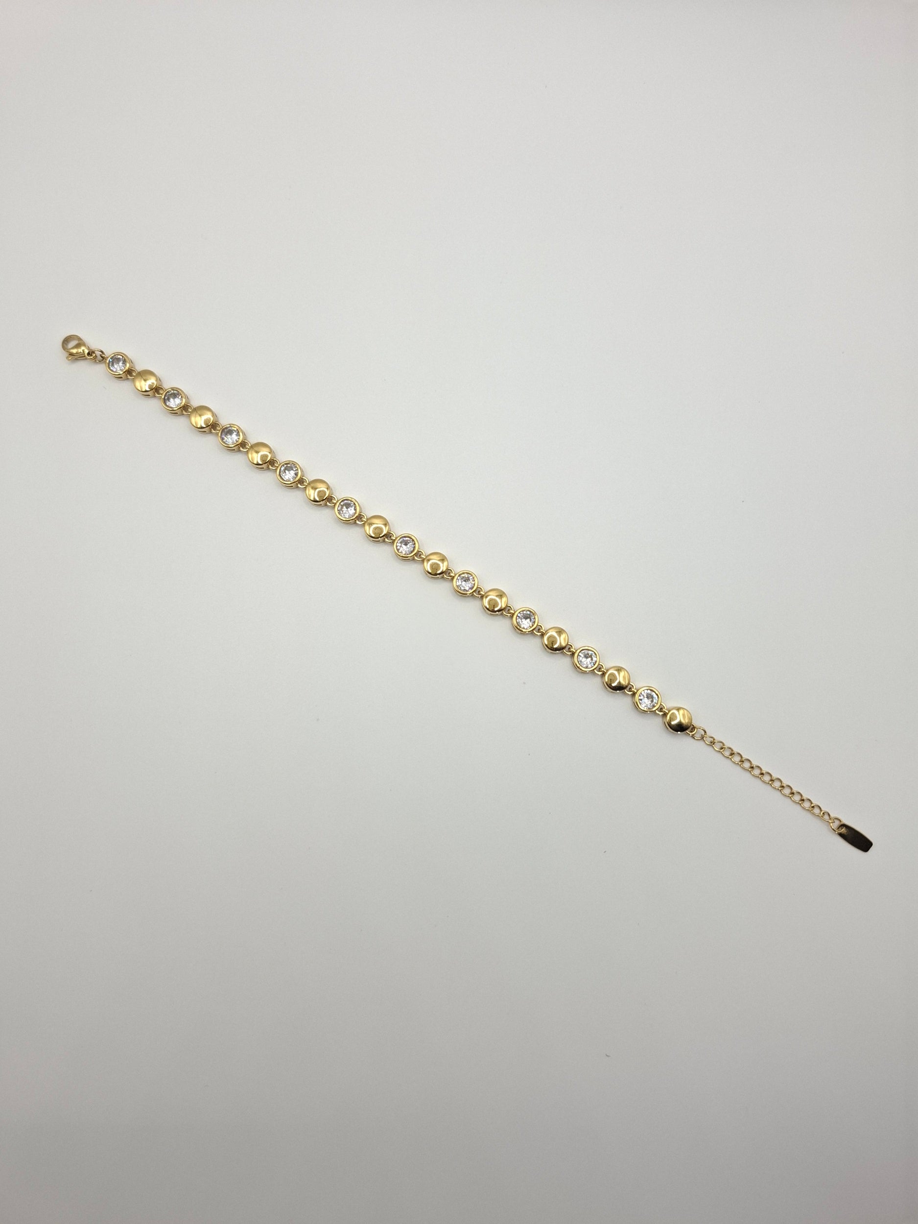 Braceket strass acuer inkxydable femme